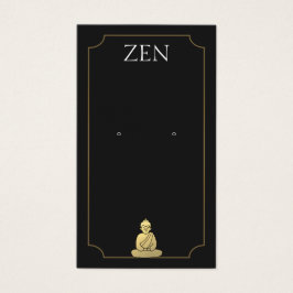 Carte d'affichage Zen Buddha Black Eear
