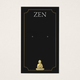 Carte d'affichage Zen Buddha Black Eear