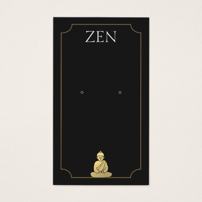 Carte d'affichage Zen Buddha Black Eear (Devant)