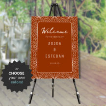 Carte d'Affiche de bienvenue tribale unique pour M