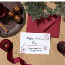 Carte d'affiche de la Fête des Mères