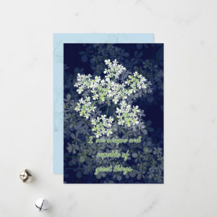 Carte d'affirmation avec fleurs sur arrière - plan