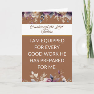 Carte d'affirmation bien-être mental pour elle - B