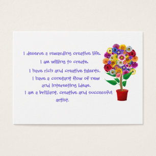 Carte d'Affirmation Créativité - Mantra quotidie