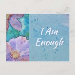 Carte d'affirmation de citation inspirante JE SUIS