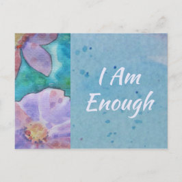 Carte d'affirmation de citation inspirante JE SUIS