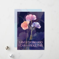Carte d'Affirmation Enfance avec fleurs