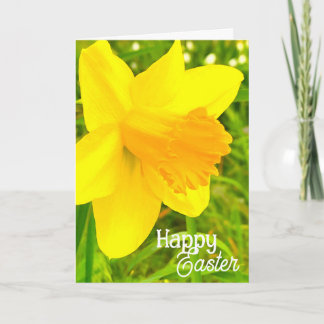 Carte Daffodil "Happy Easter!" - Folded Greeting Card