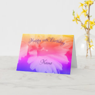 Carte Daffodique Fleur arc-en-ciel Personnalisé Annivers