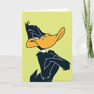 Carte DAFFY DUCK™ avec bras croisés
