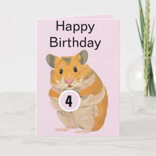 Carte d'âge de la Cute little hamster