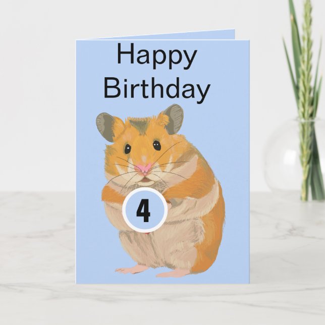 Carte d'âge pour petits Hamster (Devant)