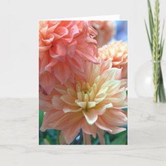 Carte dahlias orange-clair 2