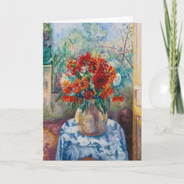 Carte Dahlias, Saint-Tropez | Henri Manguin (Devant)