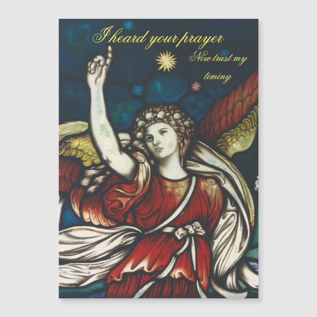 Carte d'aimant d'ange gardien de Gabriel d'ange (Devant)