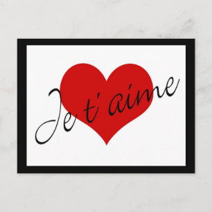 Carte d'aime Je t´