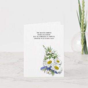 Carte daisy bouquet sympathie merci