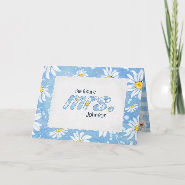Carte Daisy Design pour Baby Shower  (Devant)