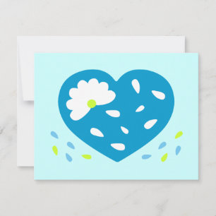 Carte Daisy Heart