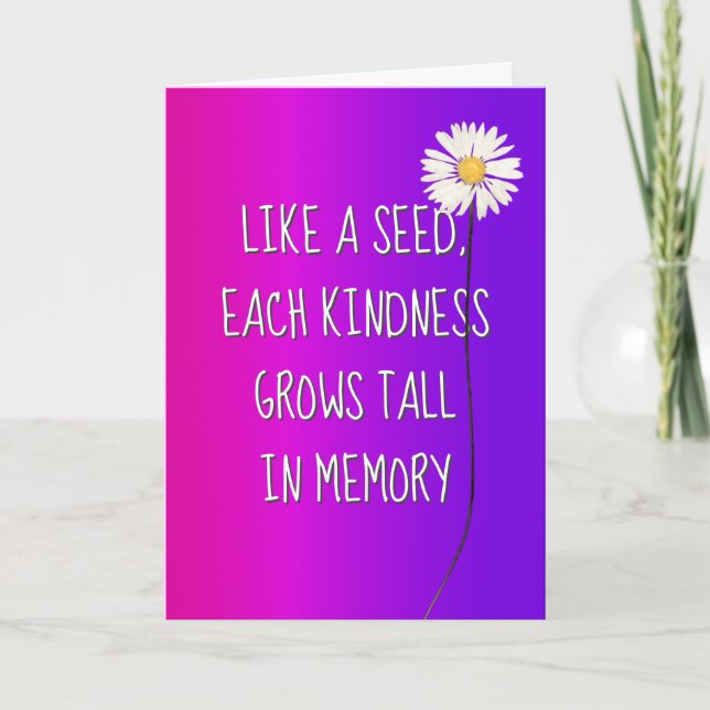 Carte Daisy Merci (Devant)