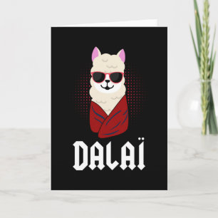 Carte Dalai Lama Drôle Cadeau Alpaga Llamaste Drôle