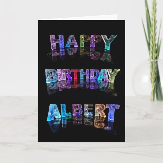 Carte d'Albert de joyeux anniversaire (Devant)