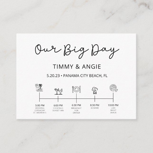 Carte d'album de notre grand jour pour Timmy & Ang (Devant)
