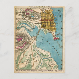 Carte d'Alexandria VA et des villes voisines