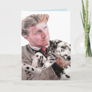 Carte Dalmatie Spotty Chien mignon Chiens Blank Card
