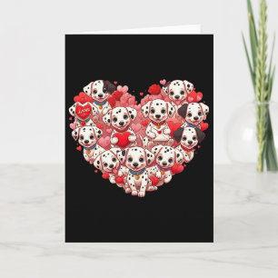 Carte Dalmatien drôle coeur Saint Valentin Dalmatien Fem