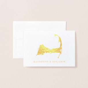 Carte d'aluminium de Cape Cod détaillé   épousant