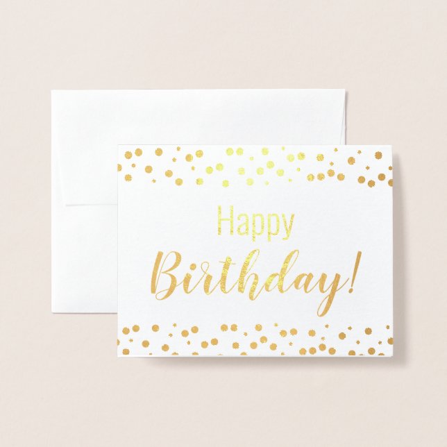 Carte d'aluminium - joyeux anniversaire ! - (Devant avec enveloppe)