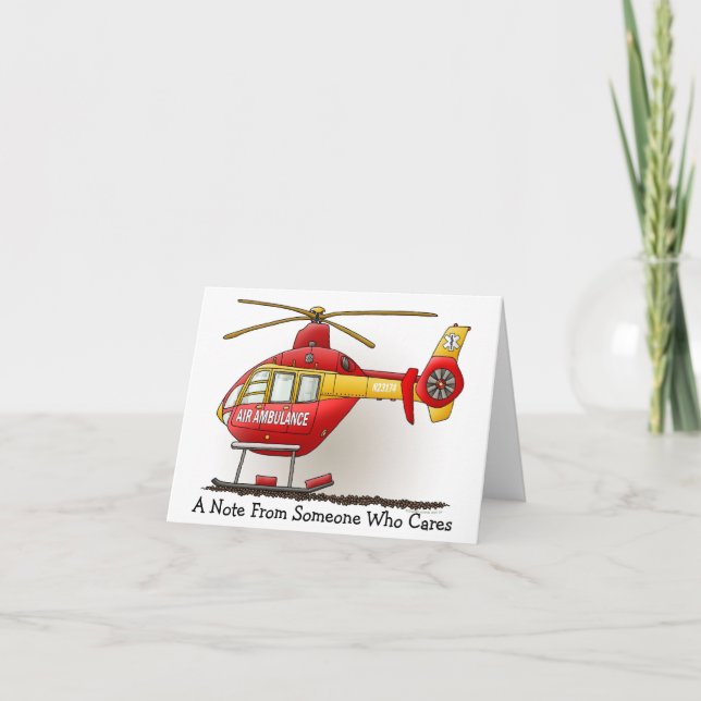 Carte d'ambulance d'hélicoptère (Devant)