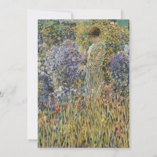 Carte Dame dans un jardin de Frederick Frieseke, Beaux-a