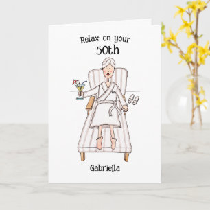 Carte Dame de jour de spa Anniversaire