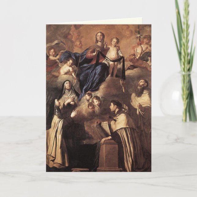 Carte Dame du Mont Carmel & Saints Religieux (Devant)