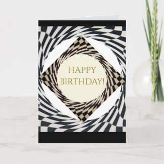 CARTE DAMES CONTRÔLE DAMIER ANNIVERSAIRE JEU CARRÉS