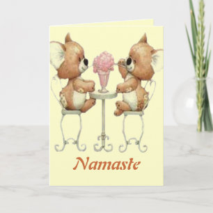 Carte d'ami Namaste