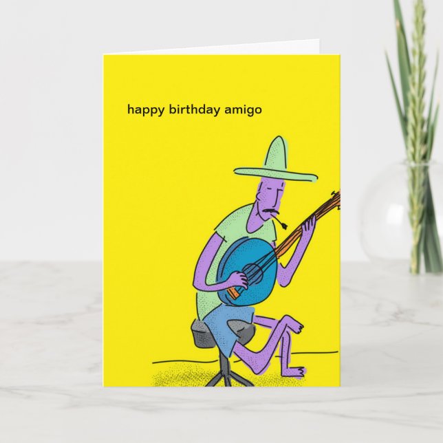 Carte d'Amigo de joyeux anniversaire (Devant)