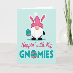 Carte d'amis de gnome festif