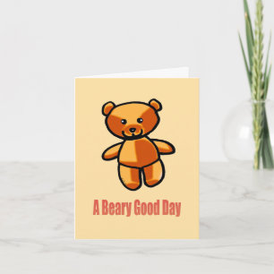 Carte d'amitié pour les ours mignons - Beary Sweet