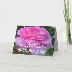 Carte d'amitié rose