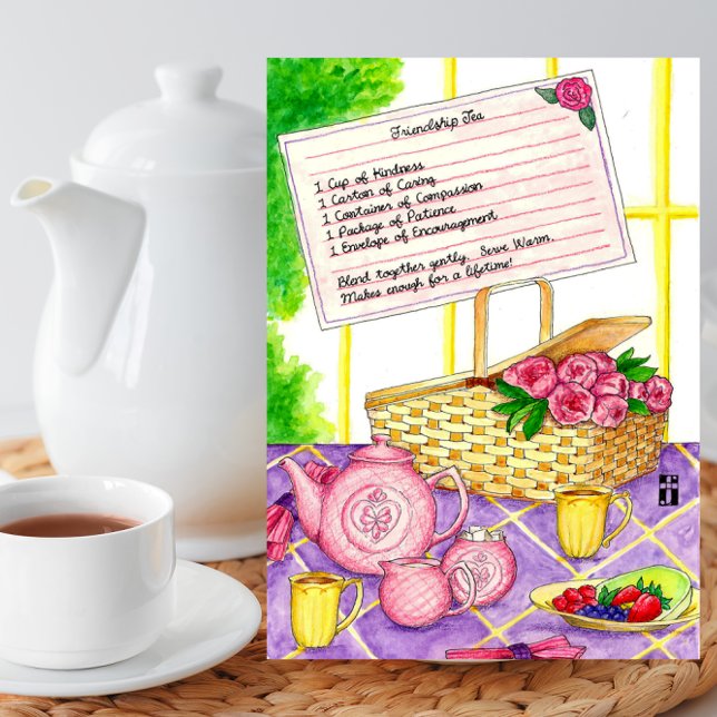 Carte d'amitié Tea Friendship (Créateur téléchargé)