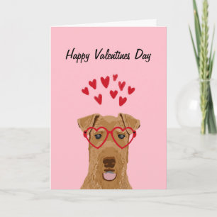 Carte d'amour Airedale Valentines