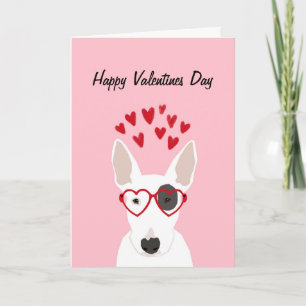 Carte d'amour Bull Terrier Valentines