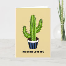 Carte d'amour Cactus