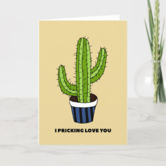 Carte d'amour Cactus