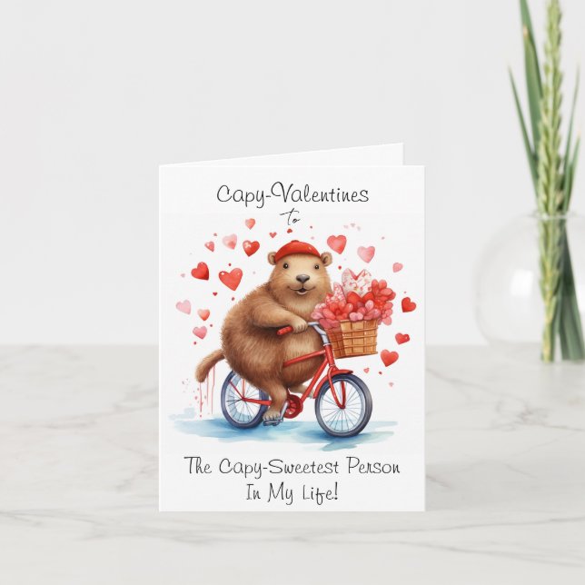 Carte d'amour Capybara (Devant)
