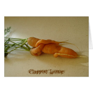Carte d'amour de carotte