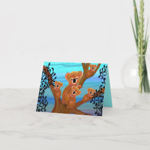 Carte d'amour de la mère Koala